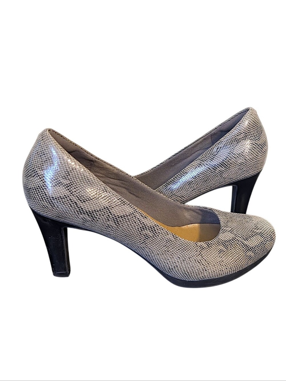 Clarks Snake Print Heels